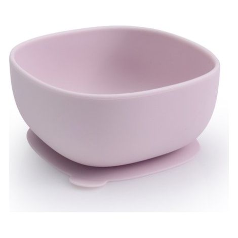 Bol infantil con ventosa，fabricado en silicona，suave y resistente，se puede fijar a la mesa del comedor，tiene una pestaña para facilitar su agarre (1/5)