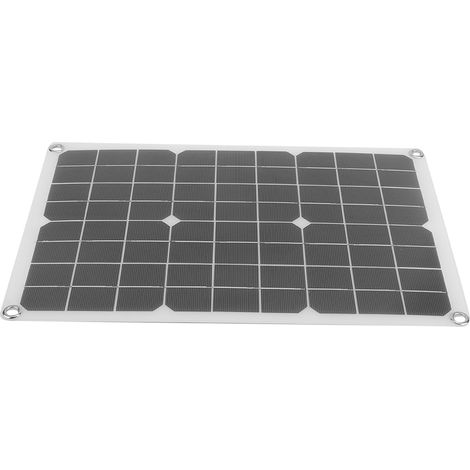 Panneau solaire double sortie DC5521, 20 W/30 W, pour recharge de batterie de voiture flexible et alimenté par USB. (1/5)
