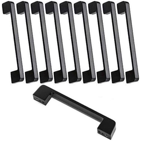 Poignée de meuble 10pcs entraxe 160mm – Alliage de zinc – Pour meubles modernes – Dimensions 168x12x23mm – Vis incluses - 160mm-poign (1/5)