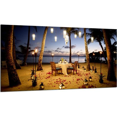 PLAQUE DE PROTECTION EN VERRE POUR CUISINIÈRE 90X52 PLAGE (1/5)
