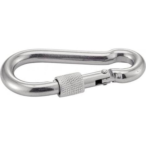 5 Mousquetons avec Vis de Securité 6 mm - Inox A4 - D-Work