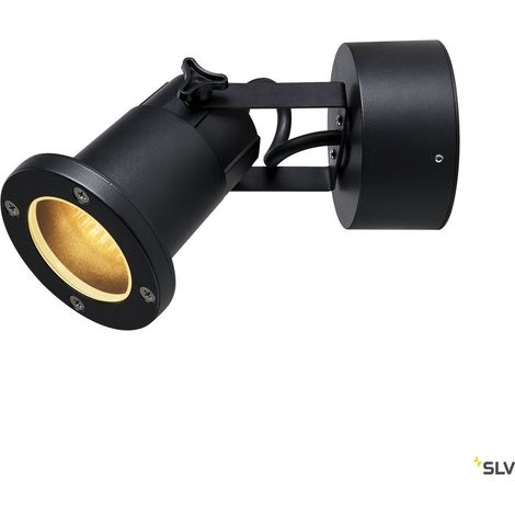 NAUTILUS 25 applique extérieure noir GU10/QPAR51 11W max IP54 (1002867) (1/5)