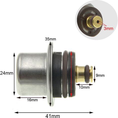 Passend für Ford Kraftstoffdruckregler 93328341 PR4076 FP10352 F000DR0218 (1/4)