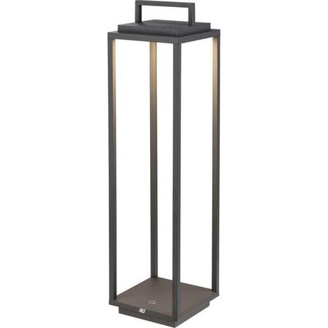 AB+ 9107817003 Resort Maxi Lampada da Tavolo Ricaricabile Touch IP54 180 lumen 12h Autonomia colore Antracite