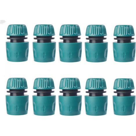 Gartenschlauchverbinder – Robuster Wasserhahnverbinder – Für Waschmaschinen – Gartenschlauchhahn – 10 Stück, grün (1/5)