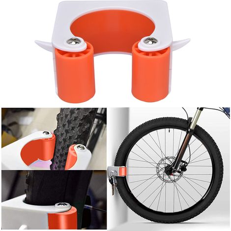 Boucle de stationnement pour VTT de grande taille, support de stationnement, crochet mural simple pour la maison, vélo à pignon fixe orange. (1/5)