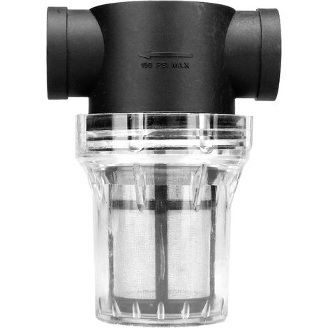 Préfiltre de jardin 1/2", maille en acier inoxydable 80 mailles, pompe à eau (1/5)