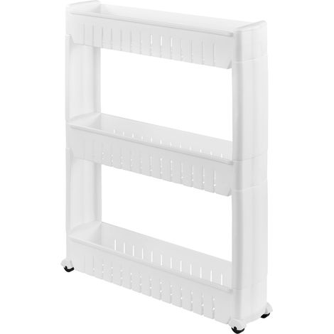 Unidad de almacenamiento con ruedas carro con ruedas torre de almacenamiento 72 cm blanco 030002851 (1/4)