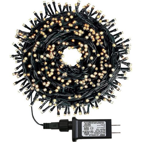 Design 300 orangefarbene LED-Halloween-Lichterkette, 30 m, 8 Beleuchtungsmodi, wasserdichte Mini-Lichterkette zum Einstecken für die Dekoration von Feiertagen im Freien, Weihnachten, Hochzeiten, Party