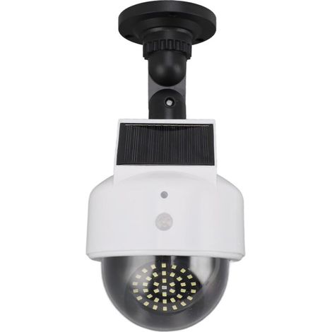 aqxreight Caméra Factice Solaire de sécurité Extérieure, Caméras de Surveillance Simulées à énergie Solaire avec Lumière LED Rouge Clignotante pour Caméra Intérieure et Extérieure Conçue (1/5)