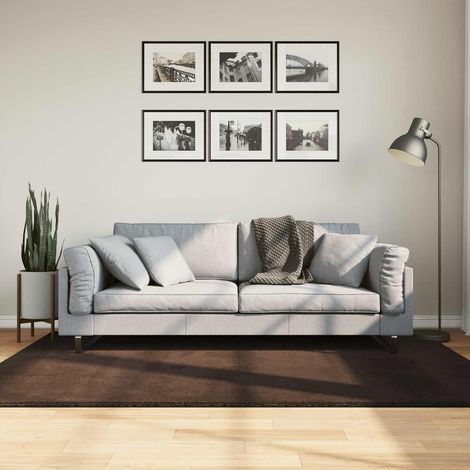vidaXL Tapis doux à poils moyens et lavable HUARTE Marron 200 x 140 cm