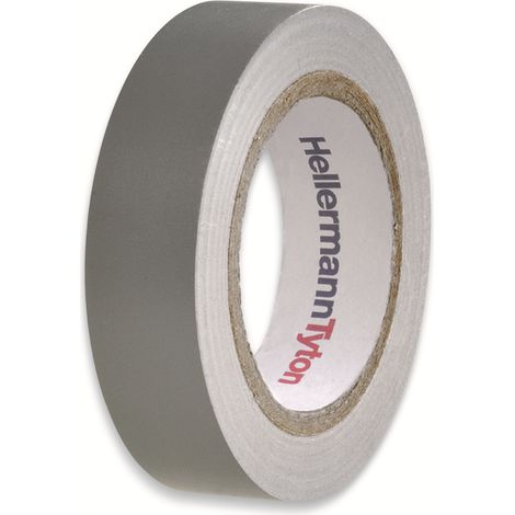 HELLERMANNTYTON Isolierband, 710-00108, HelaTapeFlex15, grau, 15mmx10m