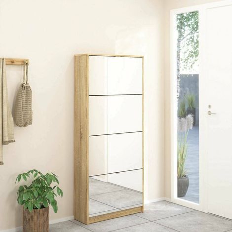 Sneakerschrank Aepytus, Schuhregal für 24 Paar, 24,05x70,3x162 cm, Braun (1/5)
