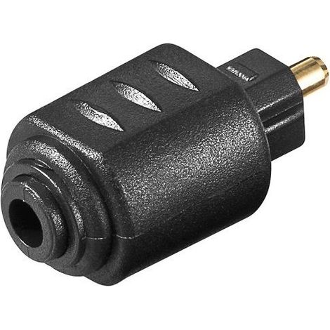 Adaptador audio digital toslink macho a mini toslink 3.5 mm Negro (1/4)