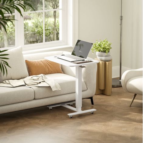 Scrivania regolabile in altezza con ruote 65x48 cm OKMYHOME (1/3)