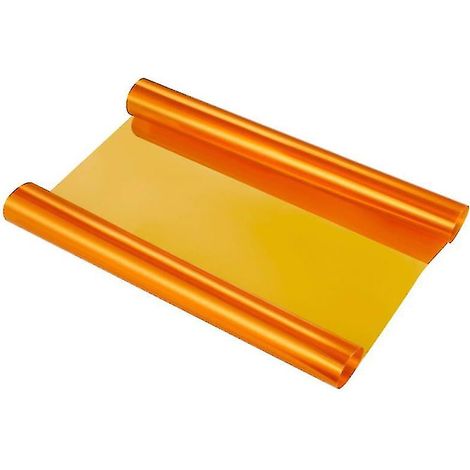 Film vinyle teinté autocollant orange pour phares, feux arrière et antibrouillards, 30 x 100 cm (1/3)