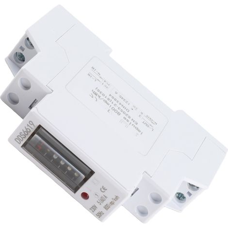 Compteur d'énergie sur rail DIN 1P monophasé pour appareils ménagers 230V DDS6619-001(DDS6619-001-5(60)A) (1/5)