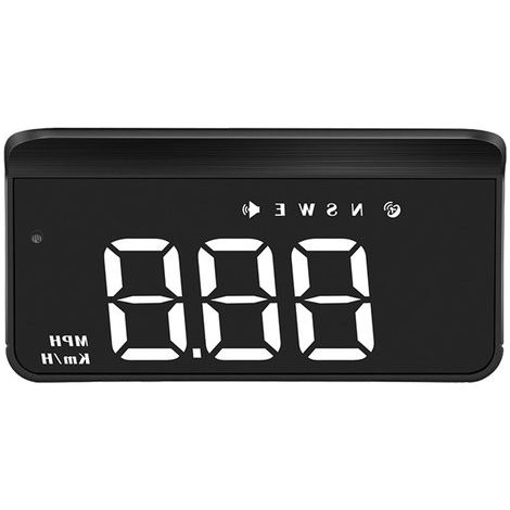Tachimetro - Tachimetro per auto - Tachimetro per auto in tempo reale - Tachimetro digitale GPS - Auto - Accessori per auto - Head-up display - Display LED a caratteri grandi - USB Plug and Play - Ada