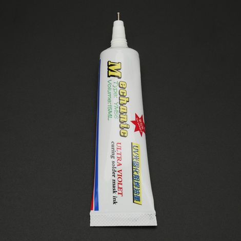 Encre de masque de soudure à polymérisation UV par insertion à l'aiguille pour circuit imprimé de téléphone portable (rouge) (1/5)