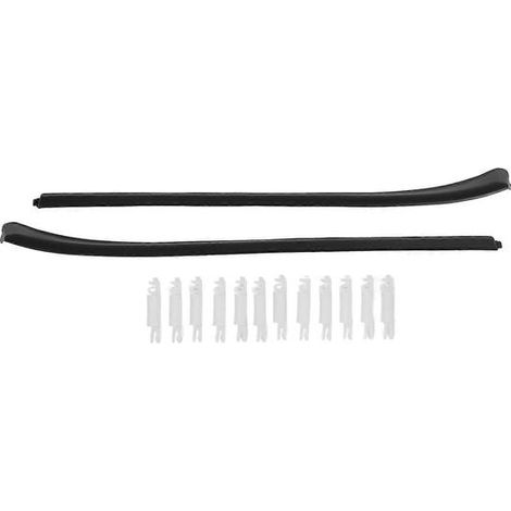 Lot de 2 garnitures de pare-brise avant gauche et droite, protection robuste, étanche à la poussière, en caoutchouc ABS pour 308 et 408 (1/4)