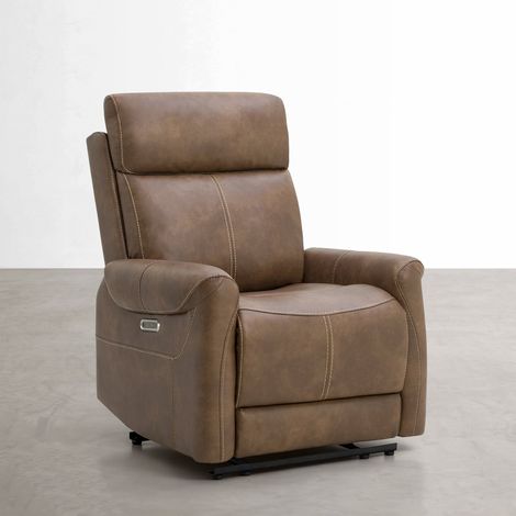Fauteuil relax électrique fauteuil inclinable en simili-Noir (1/5)
