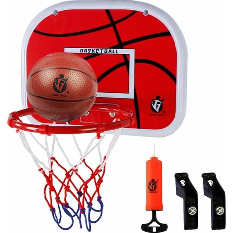 Children's Basketball Basket with Ball, Mini Indoor Sports Toys for Office Bedroom (1/5)
