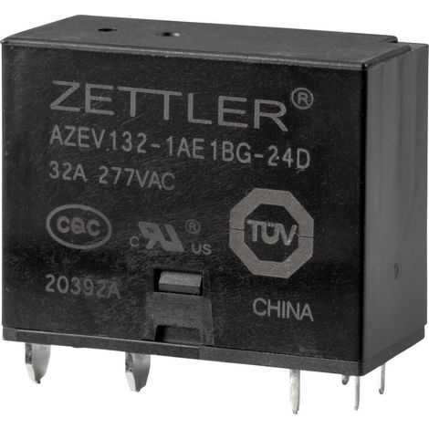 ZETTLER ELECTRONICS AZEV132-1AE1BG-24D RELÈ DI POTENZA 24 V/CC 32 A 1 NO (T) 1 PZ(I) (1/2)