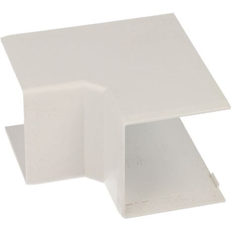 Angle intérieur pour goulotte PVC blanc 40 x 40 mm – Accessoire pour goulotte électrique – Pour chantiers humides et espaces confinés – Kopos