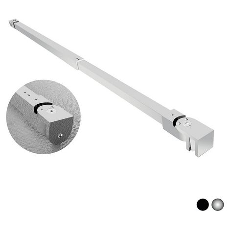 BRACCIO PER WALK IN QUADRO TELESCOPICO 2 TESTE SNODABILI- cm 70-100 Cromo- DHIMP- pezzi 1