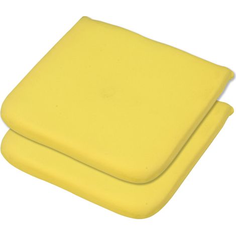 Elfin Seat Pad Outdoor Garden Furniture Cushion - L40 x W40 cm - Yellow