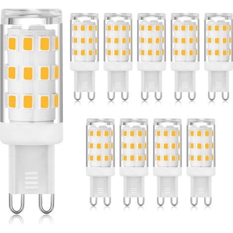 Lampadina LED G9 3000K bianco caldo 3W, lampadina LED con attacco G9 a due pin (equivalente a lampada alogena da 40W), lampadine G9 a risparmio energetico per lampadari, senza sfarfallio, non dimmerab (1/4)