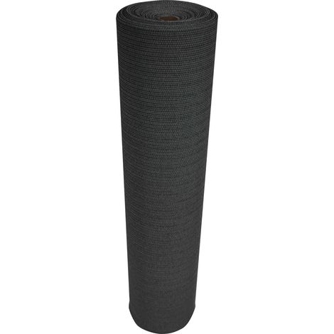 Brise-Vue en Tissu avec Protection UV à 70% pour clôture, abri Auto, Balcon, Coupe-Vent, Protection de Voiture, 1,8 x 30,5 m, Noir (1/4)