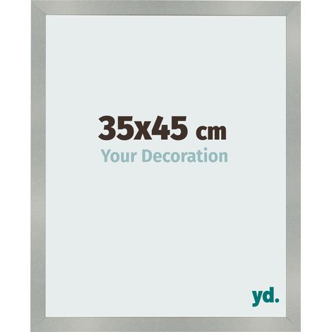 yd. - Cadre photo 35x45 - Aluminium Brosse - MDF - Bologna (1/5)
