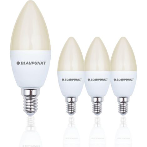 Ampoule LED E14 – Bougie – Éclairages pour Pièces – 6.8W – Remplacement de 50W – Dépolie – Blanc Chaud 2700K – 640 lumens – Lampe Économe en Énergie et en Coûts – Lot de 4 (1/5)