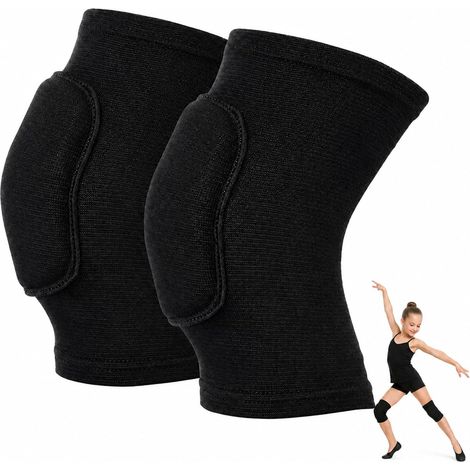 1 Paire de Genouillères de Sport, Genouillères Rembourrées en Mousse Épaisse, Protège-Genoux Antidérapants pour Volleyball, Danse, Football, Genouillères Respirantes pour Enfants et Adultes (1/5)