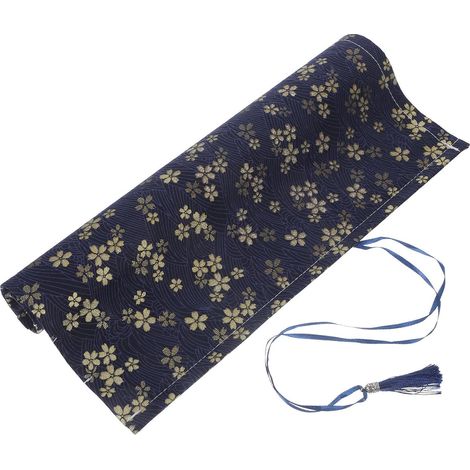 Trousse à Pinceaux Enroulable pour Étudiants, Paquet de Rangement Portable en Tissu pour Pinceaux de Calligraphie et Peinture Artistique (1/5)