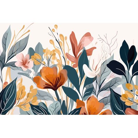 Papier peint panoramique - Fleurs - 130 cm x 87 cm (1/2)