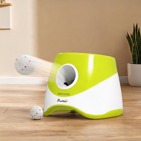 Lanceur automatique de balles pour chien en ABS vert classique (1/5)