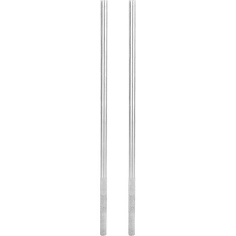 Barre d'enroulement en acier avec poignée antidérapante, 1/2 pouces de diamètre X 17.5 de longueur, pour porte de Garage, ressort de Torsion, 2 pièces.