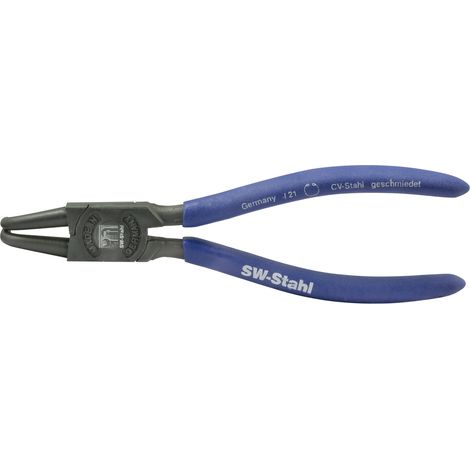 SW-Stahl 41402L Sicherungsringzange 175 mm, gebogen, innen I Sprengringzange für Innensicherungsringe nach DIN-Norm 5256 I Montagezange mit Tauchbeschichtung
