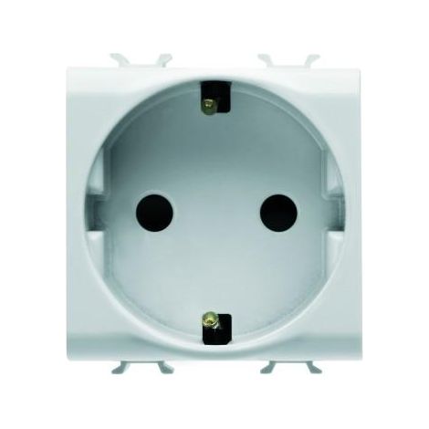PRISE 2M 2 P+T 16A SERR.FR.BORNES SP BL GEWISS GW10341
