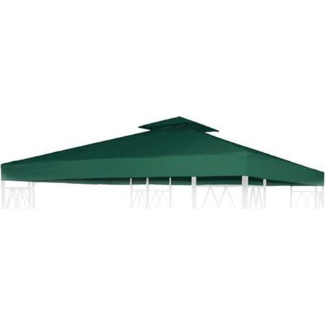 Pavillon Ersatzdach 3x3m grün Pavillondach Gartenpavillon Partyzelt Dachplane
