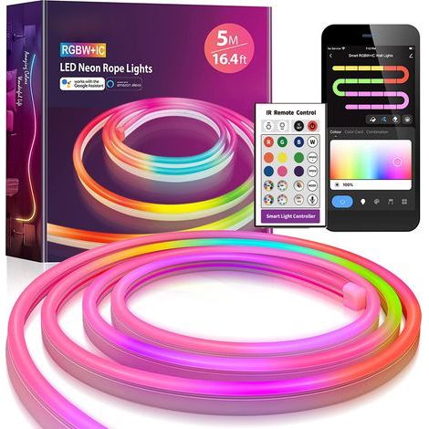 Bande lumineuse néon-basse tension 12V-3 mètres-bande lumineuse wifi intelligente (1/5)