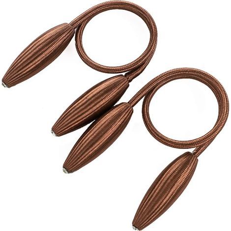 Fermacravatte ovali per tende decorative (1 paio) (1/4)