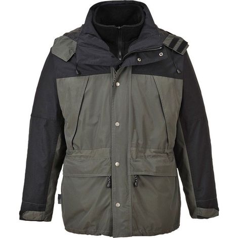 Parka imperméable 3 en 1 respirante Portwest Orkney Gris XL. (1/2)