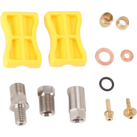 kit d'insertion directe pour flexible de frein hydraulique en alliage d'aluminium, raccord de flexible de frein de vélo (1/5)