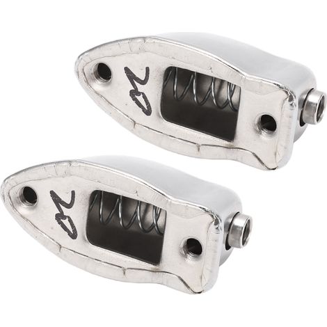 2 Pièces Fût de Caisse Claire en Chrome, Pièces de Rechange pour Batterie et Percussion WC27C (1/5)