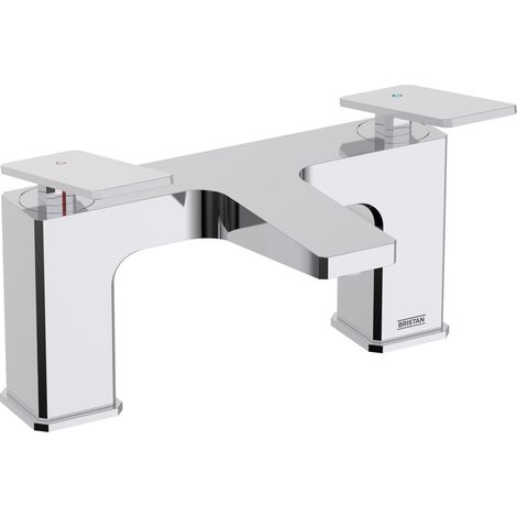 Bristan Delgado Bath Filler Chrome Bath Filler Mixer Tap with Ceramic Discs
