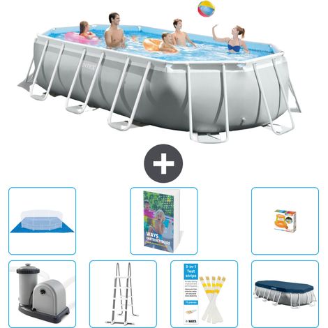 Prism Frame Pool Oval - 503x274x122 cm - 8-teilig S568