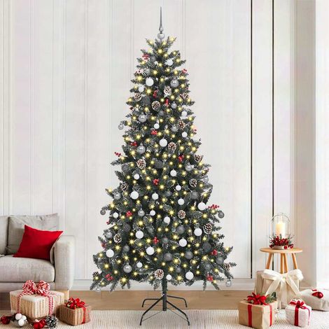 vidaXL Árbol de Navidad artificial Verde 240 cm PVC, Plástico y Acero (1/5)